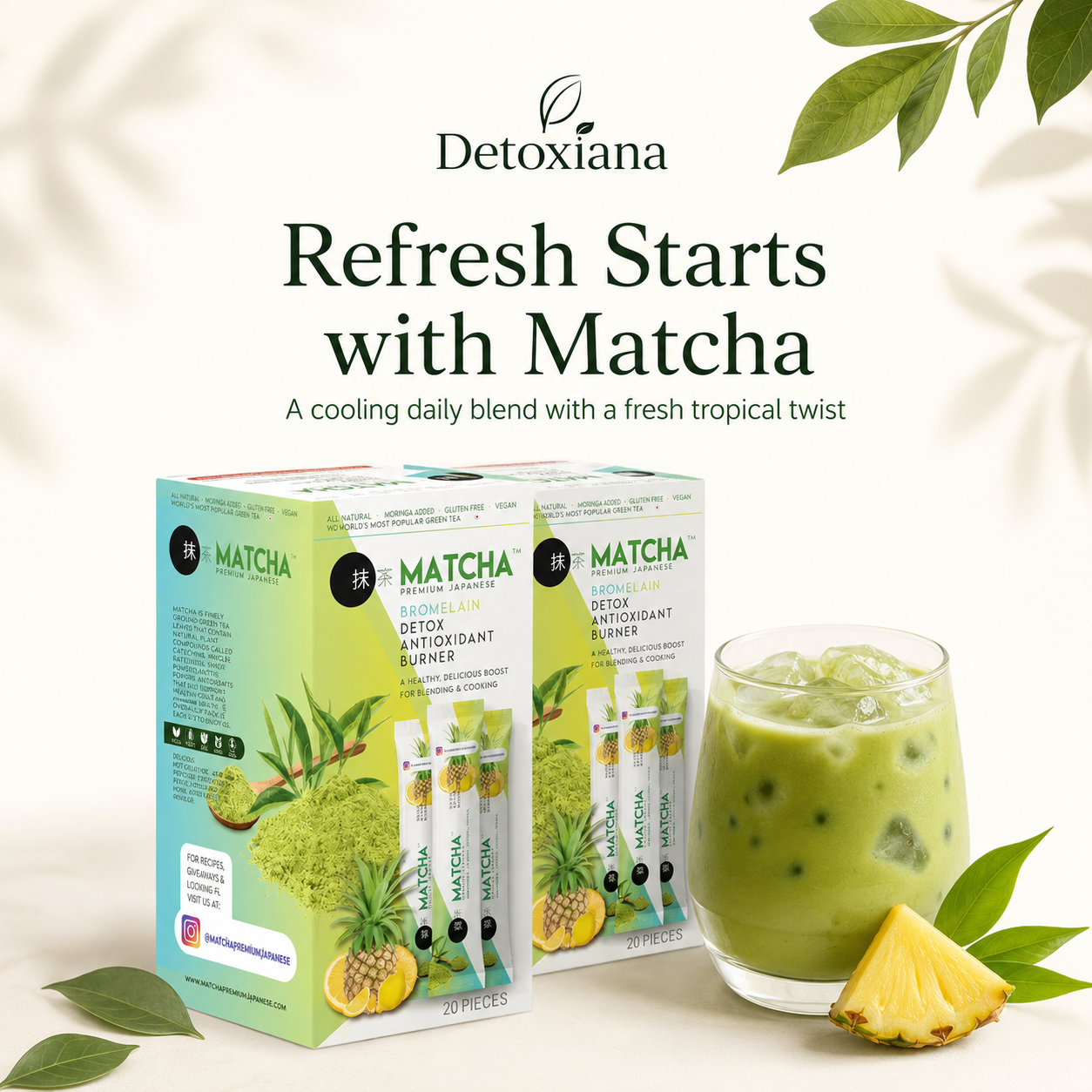 Matcha &amp; Summer Detox Drinks